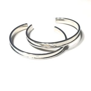 SILVER CUFF BANGLE BRACELETS